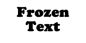 Frozen Text Photoshop Tutorial Step 1