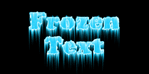 Frozen Text Photoshop Tutorial Step 10