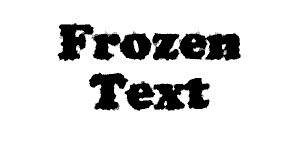 Frozen Text Photoshop Tutorial Step 2