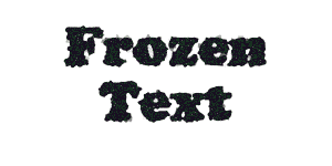 Frozen Text Photoshop Tutorial Step 3