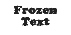 Frozen Text Photoshop Tutorial Step 4