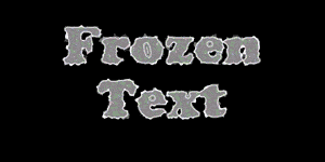 Frozen Text Photoshop Tutorial Step 6