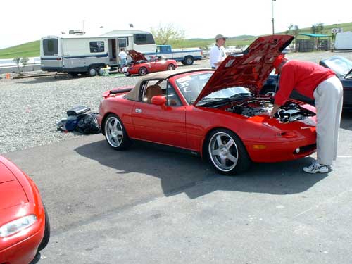 Miatas at Thunderhill