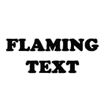 Flaming Text Step 1