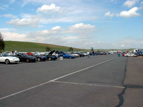 Miatas at Thunderhill